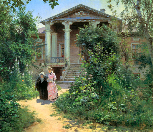 Картина Василия Поленова Бабушкин сад 1878 г