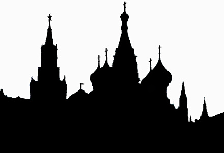 people silhouettes. Moscow silhouette