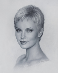 Charlize Theron Drawing 2022
