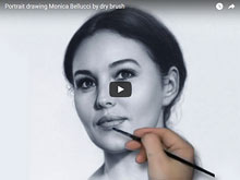 Portrait of Bellucci video drawing