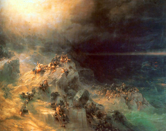 Картина Айвазовского Всемирный потоп. 1862 г.