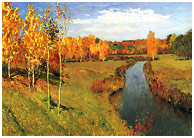 Золотая осень картина Левитана