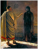 Картина Николая Ге Что есть истина? - Христос и Пилат