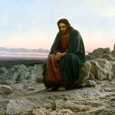 Христос в пустыне И. Н. Крамской 
