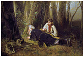 Картина Птицелов В. Перов 1870 г
