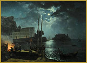 Лунная ночь в Неаполе 1828 год