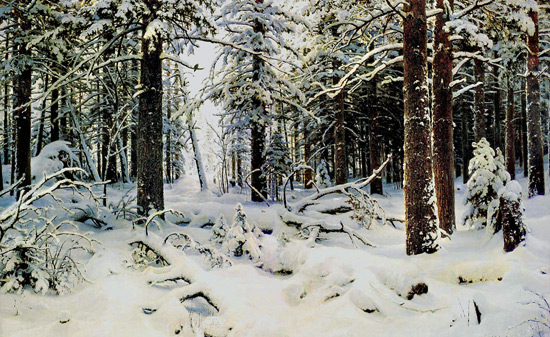 Картина Шишкина Зима. 1890 г