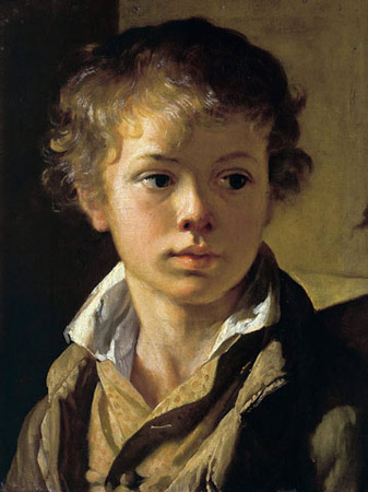 Картина Тропинина портрет сына Арсения. 1818 г.