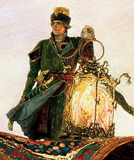 Фрагмент картины Иван Царевич и жар-птица
