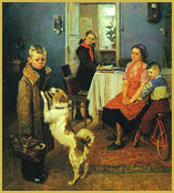 Картина Решетникова Опять двойка 1952 г.
