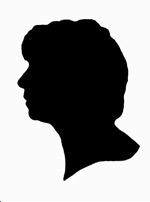 silhouette woman's face 