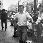 Artist Igor Kazarin. Arbat 1991