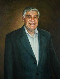 Oil portrait of a man 