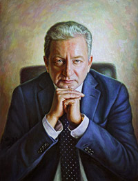 Oil portrait of a man