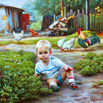 child portrait painting