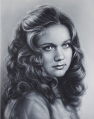 Drawing of a beautiful girl