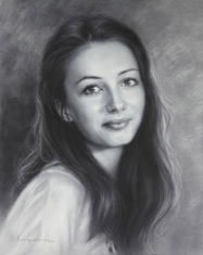 Attractive Russian young girl portrait 