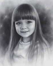 Young girl drawing