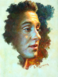 Sergey Bezrukov Painting. Russian actor