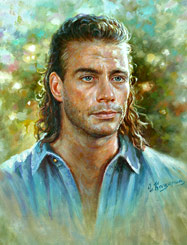 Celebrity Paintings Jean-Claude Van Damme