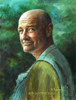 Terry O'Quinn - John Locke. Oil painting