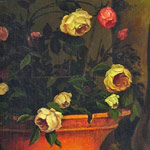 Still Life roses. Flowers in the old style