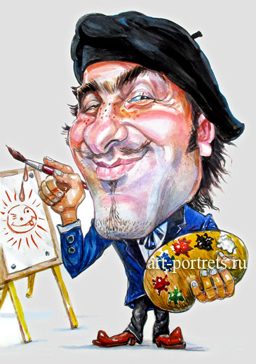 Caricature drawing from photo