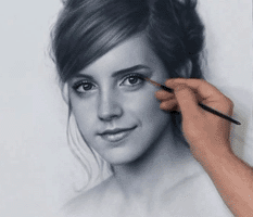 Emma Watson drawing video